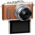 Цифр. фотокамера OLYMPUS E-PL8 14-42mm PANCAKE ZOOM KIT BROWN/SILVER